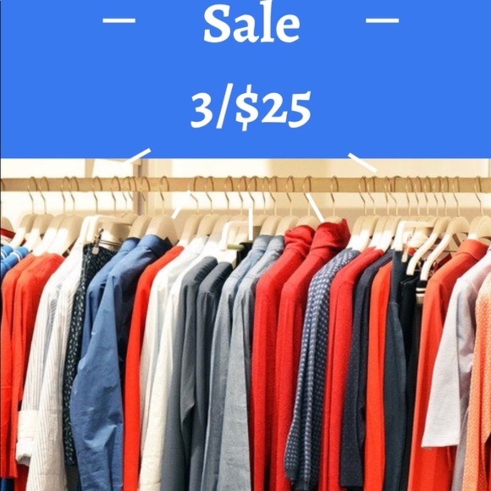 Sale‎ 3 for /$25